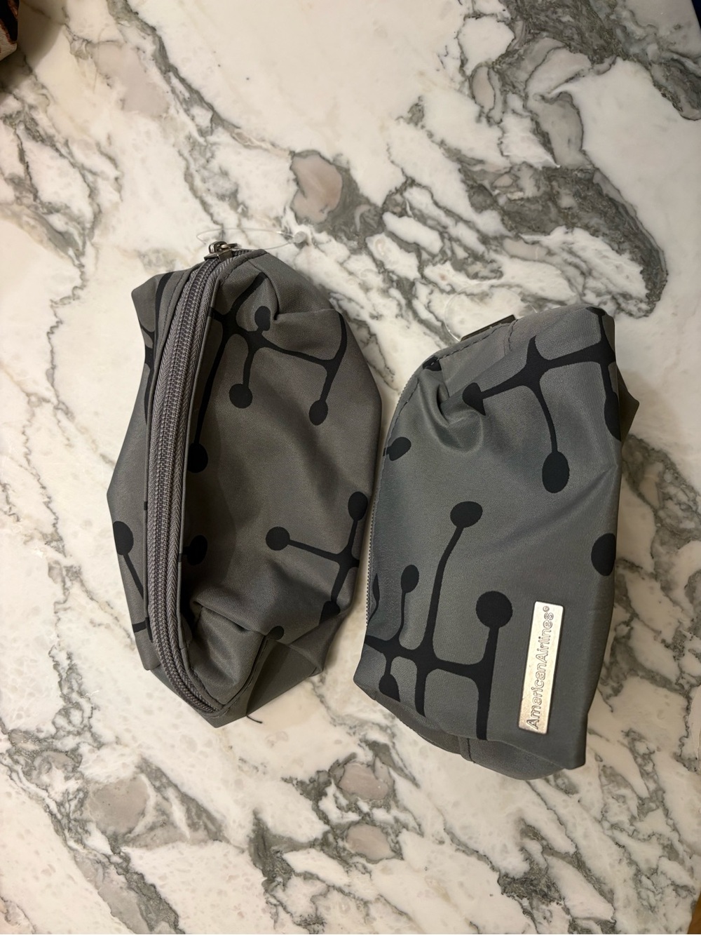 American Airlines Eames Printed Travel Pouch - Set of 2